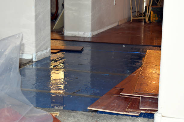 Professional Emergency Water Damage Restoration technician working in New Berlin, WI